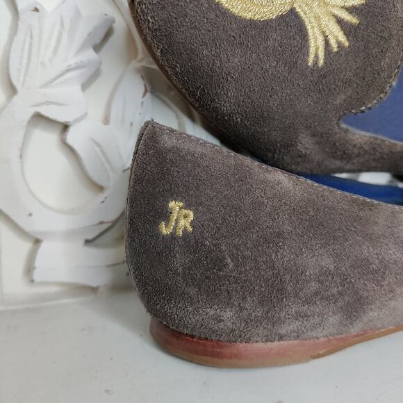 Jack Rogers Anice Suede Pineapple Flat, 5.5 - Picture 7 of 10